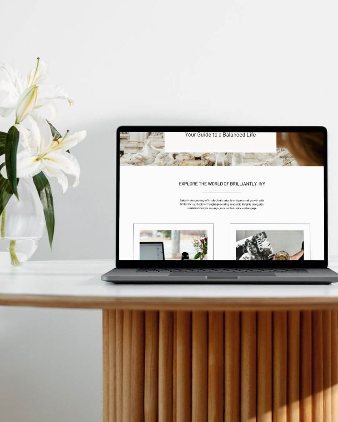 Website Design for Brilliantly Ivy